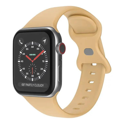 Butterfly Buckle Silicone Apple Watch Band L Size 42/44/45mm