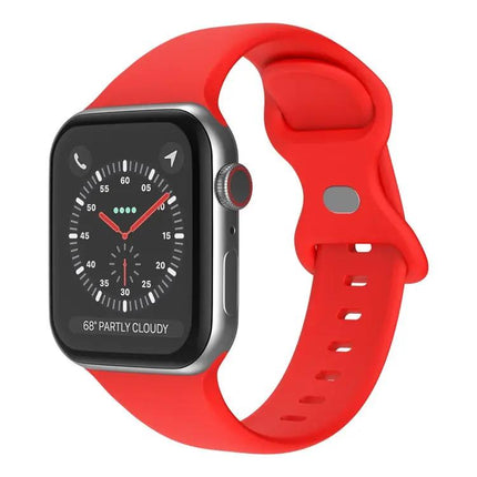 Butterfly Buckle Silicone Apple Watch Band L Size 42/44/45mm