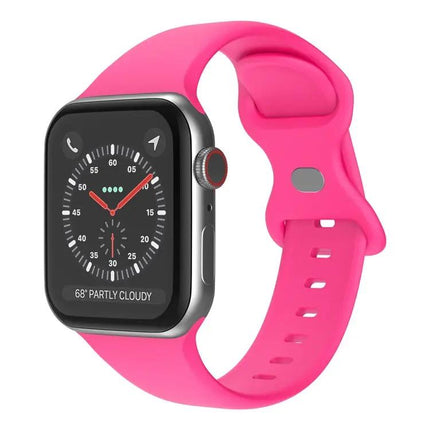 Butterfly Buckle Silicone Apple Watch Band L Size 42/44/45mm