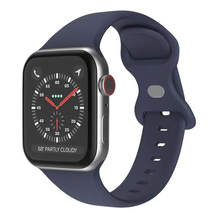 Butterfly Buckle Silicone Apple Watch Band L Size 42/44/45mm