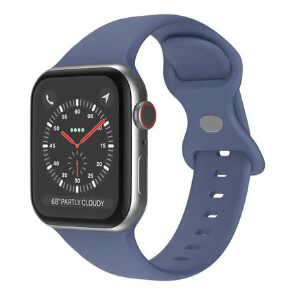 Butterfly Buckle Silicone Apple Watch Band L Size 42/44/45mm