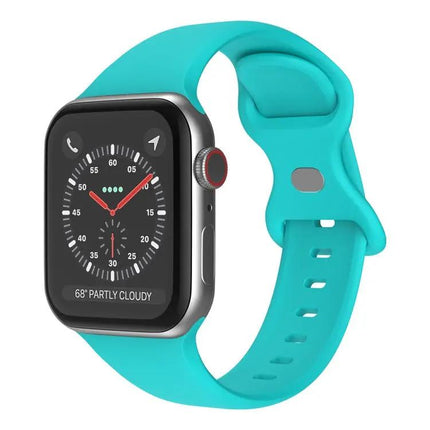 Butterfly Buckle Silicone Apple Watch Band L Size 42/44/45mm
