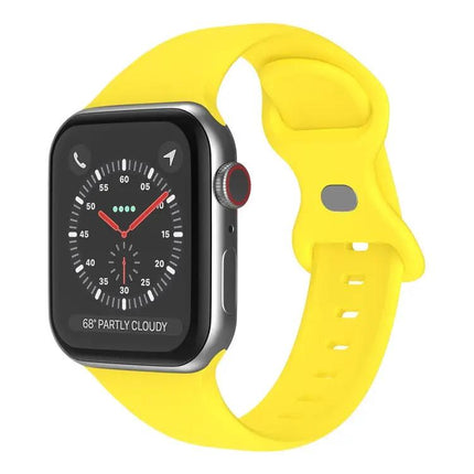 Butterfly Buckle Silicone Apple Watch Band L Size 42/44/45mm