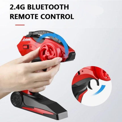 RC Car for Kids' Outdoor Play on Beaches and Grasslands - Child Holding Red 2.4G Bluetooth Remote Control
