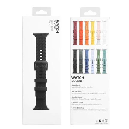 Braided Silicone Watch Band For Apple Watch Fits 38-45mm