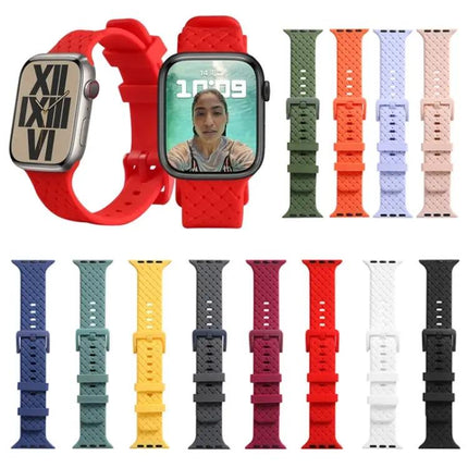 Braided Silicone Watch Band For Apple Watch Fits 38-45mm