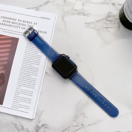 Transparent Silicone Watch Band For Apple Watch 38-45mm