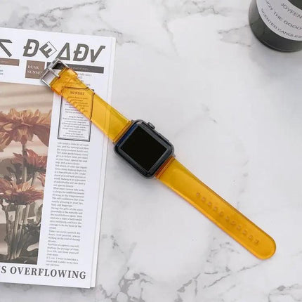 Transparent Silicone Watch Band For Apple Watch 38-45mm