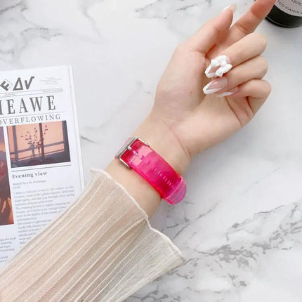 Transparent Silicone Watch Band For Apple Watch 38-45mm