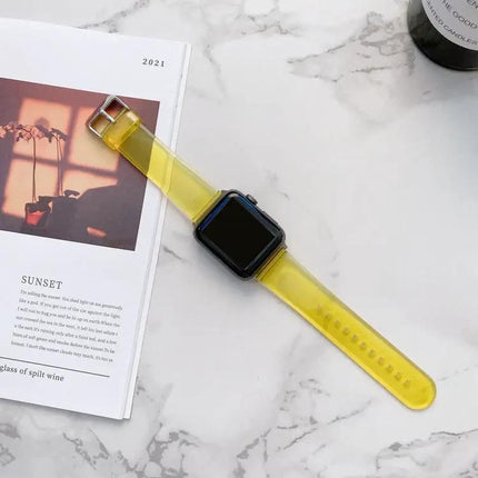 Transparent Silicone Watch Band For Apple Watch 38-45mm