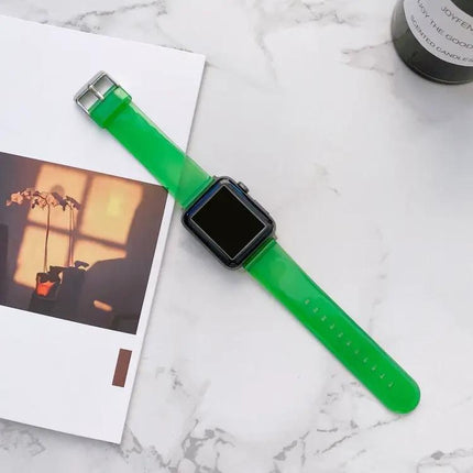 Transparent Silicone Watch Band For Apple Watch 38-45mm