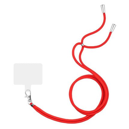 Adjustable Universal Lanyard for Hands-Free Mobile Phone Wear in red, adjustable neck strap with clip for most smartphones