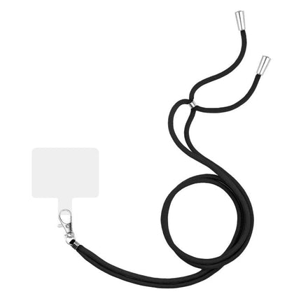 Adjustable Universal Lanyard for Hands-Free Mobile Phone Wear black adjustable neck strap with clip for smartphones and cases