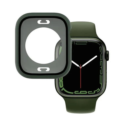 PC Tempered Glass Waterproof Case for Apple Watch 45/41mm