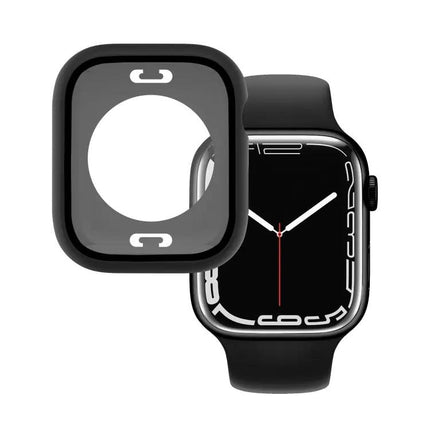 PC Tempered Glass Waterproof Case for Apple Watch 45/41mm