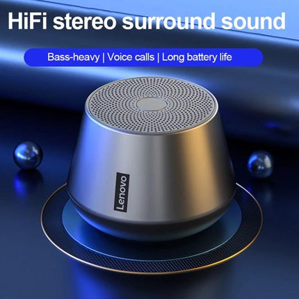 Lenovo Portable Bluetooth Speaker For Home And Outdoor Use compact waterproof Bluetooth 5.0 speaker for travel