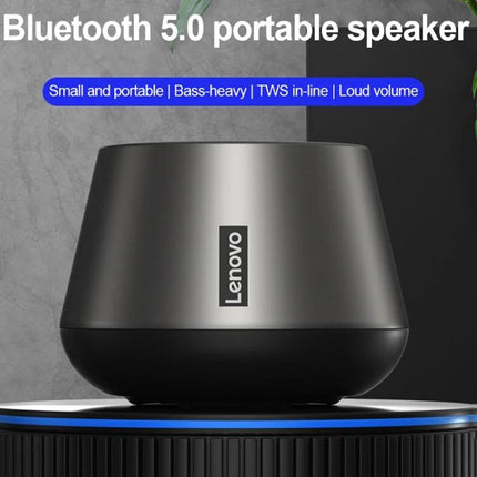 Lenovo Portable Bluetooth Speaker For Home And Outdoor Use compact waterproof Bluetooth 5.0 speaker for picnics
