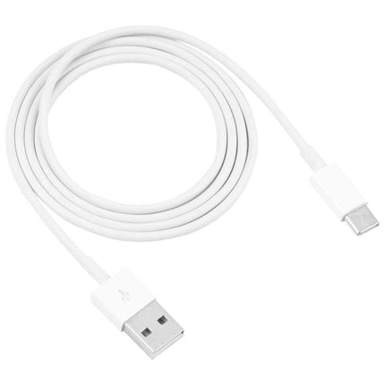 Essential USB-C Cable for Everyday Device Charging - white reversible Type-C to USB-A cable for smartphones and laptops