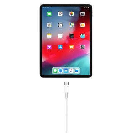 Essential USB-C Cable for Everyday Device Charging connected to tablet showing reversible Type-C plug for reliable daily charging