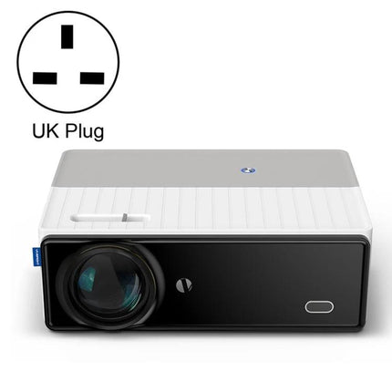 VIVIBRIGHT Full HD Digital Projector for Home Viewing projecting 100-inch image in moderately lit room with UK plug