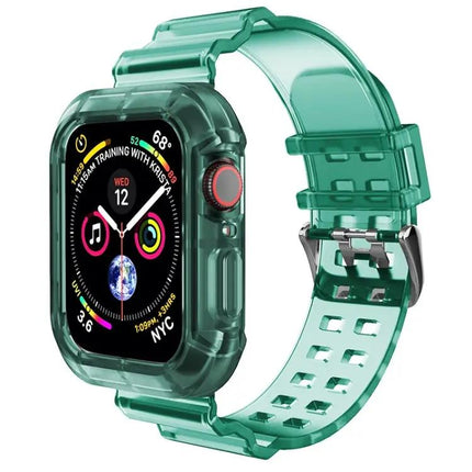 Transparent Brown Silicone Apple Watch Band 38-45mm