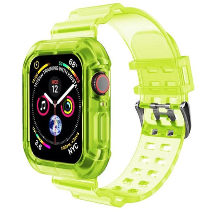 Transparent Brown Silicone Apple Watch Band 38-45mm