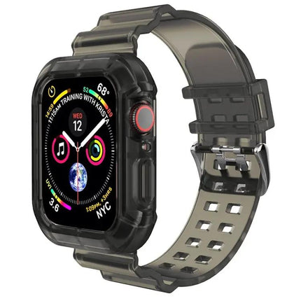Transparent Brown Silicone Apple Watch Band 38-45mm