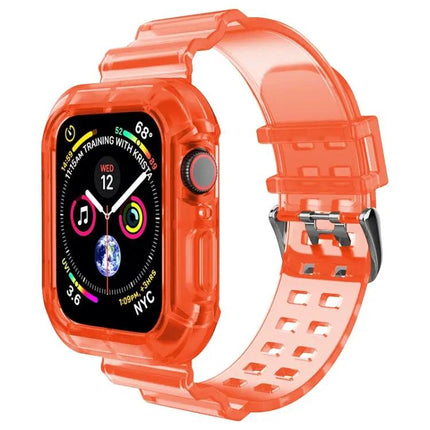 Transparent Brown Silicone Apple Watch Band 38-45mm