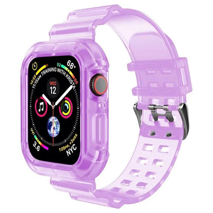 Transparent Brown Silicone Apple Watch Band 38-45mm