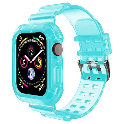 Transparent Brown Silicone Apple Watch Band 38-45mm