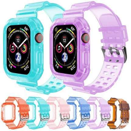 Transparent Brown Silicone Apple Watch Band 38-45mm