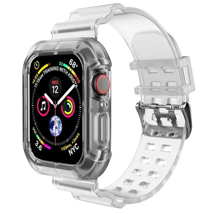 Transparent Brown Silicone Apple Watch Band 38-45mm