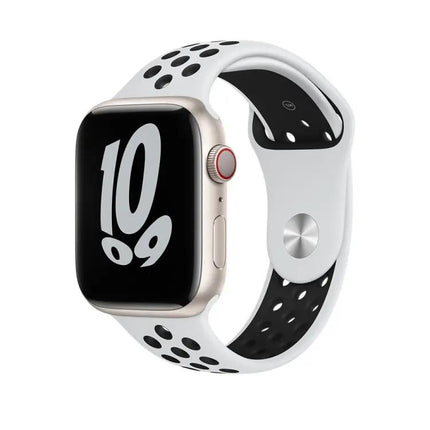 Adjustable Silicone Sport Watch Band For Apple Watch 38-45mm