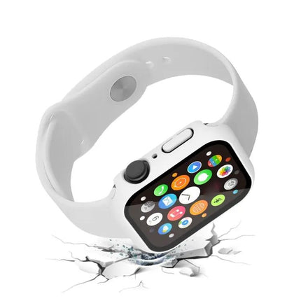 Waterproof PC Tempered Glass Case For Apple Watch 41/45mm