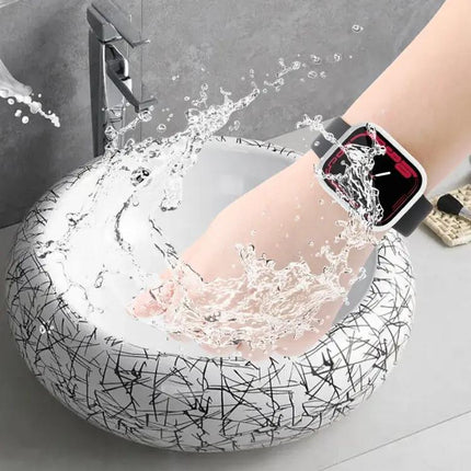 Waterproof PC Tempered Glass Case For Apple Watch 41/45mm