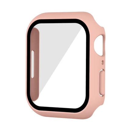 Waterproof PC Tempered Glass Case For Apple Watch 41/45mm