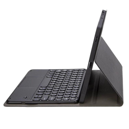 Bluetooth Keyboard Leather Case for Samsung Galaxy Tab S6 Lite slim black folio with built-in Bluetooth keyboard and tablet stand