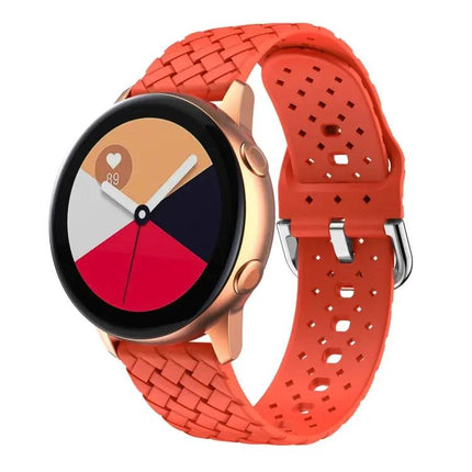 Weave Silicone Watch Band For Galaxy Watch 40/44/42/46mm