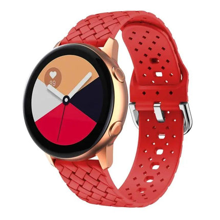 Weave Silicone Watch Band For Galaxy Watch 40/44/42/46mm