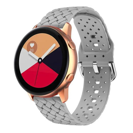 Weave Silicone Watch Band For Galaxy Watch 40/44/42/46mm