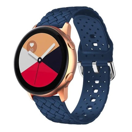 Weave Silicone Watch Band For Galaxy Watch 40/44/42/46mm