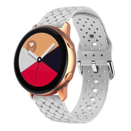 Weave Silicone Watch Band For Galaxy Watch 40/44/42/46mm