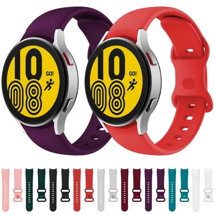 Butterfly Buckle Silicone Band Samsung Galaxy Watch4 20mm