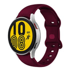 For Samsung Galaxy Watch4 Classic 46mm / Watch4 44mm / Wine Red