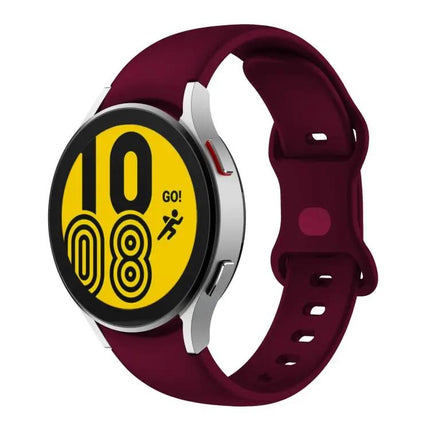 Butterfly Buckle Silicone Band Samsung Galaxy Watch4 20mm