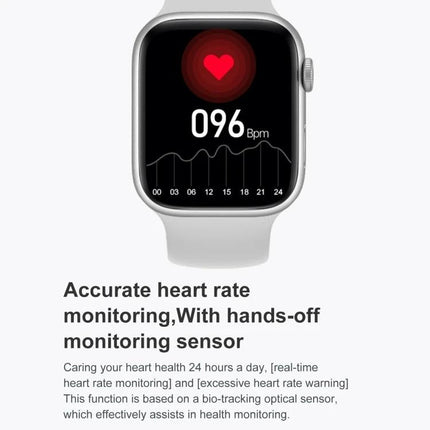 DT NO.I Smart Watch for Everyday Health and Connection Tracking showing heart rate 096 bpm on display with heart icon and graph