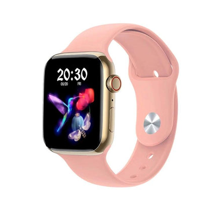 Smart Watch for Everyday Activity and Sleep Tracking - pink smartwatch with silicone band showing activity and sleep monitoring screen