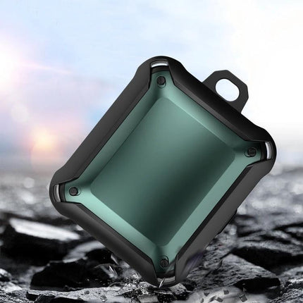 Protective Case for Sony LinkBuds During Everyday Travel and Use rugged teal and black protective TPU PC case with carabiner slot