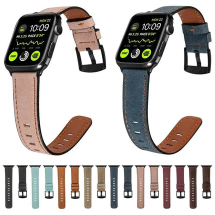 Retro Leather Band For Apple Watch 38/40/41/42/44/45mm