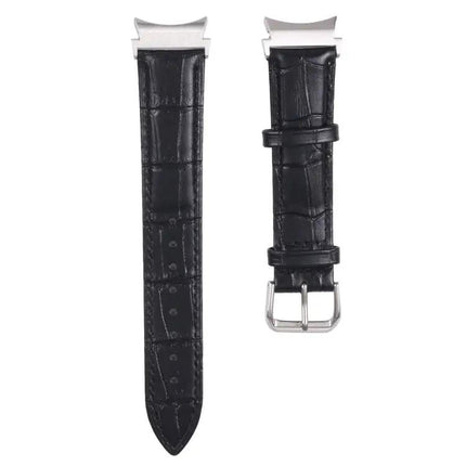 Leather Slub Texture Watch Band For Galaxy Watch4 40mm